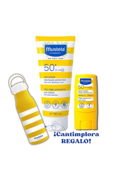 Protección Solar Bebés y Niños SPF50 Pack 100ml+9g - Mustela