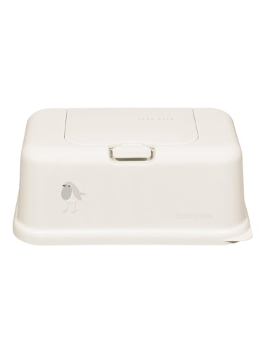 Caja toallitas color crema con pájaros - Funkybox
