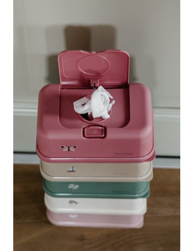 Caja toallitas color crema con pájaros - Funkybox