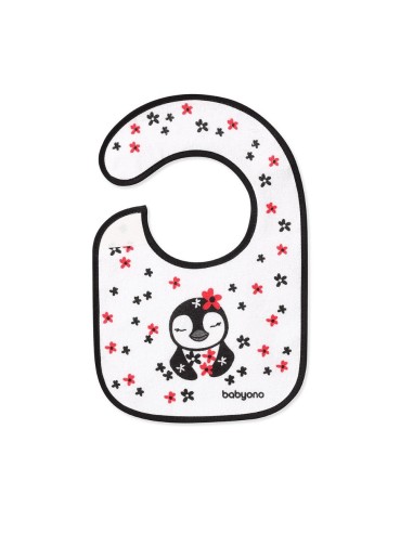 babero-rizo-pinguino-negro-babyono-1.jpg – Babero BabyOno pingüino negro Eat and I Grow.