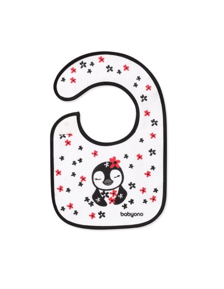 babero-rizo-pinguino-negro-babyono-1.jpg – Babero BabyOno pingüino negro Eat and I Grow.