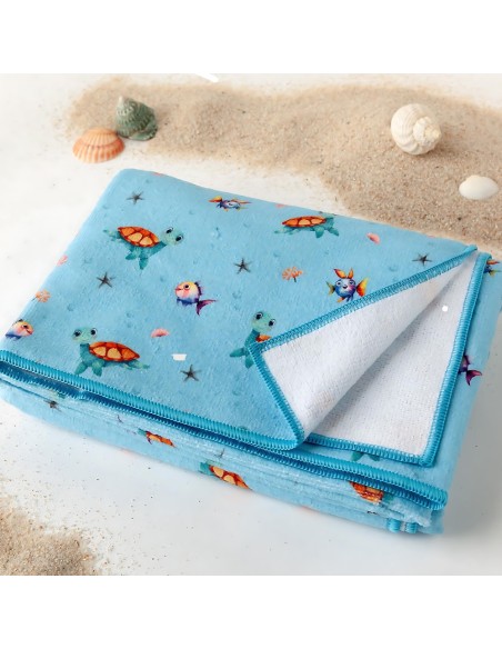 Toalla playa de microfibras. Kiokids