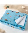 Toalla playa de microfibras. Kiokids