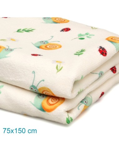 Toalla playa de microfibras color beige Kiokids