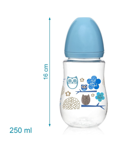 Biberón chupete y sujeta chupete [ 6m+ 250ml ] flujo medio | kiokids