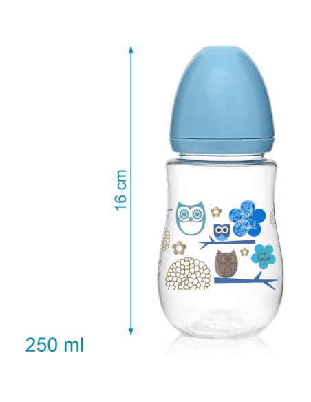 Biberón chupete y sujeta chupete [ 6m+ 250ml ] flujo medio | kiokids