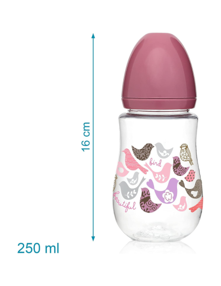 Biberón chupete y sujeta chupete [ 6m+ 250ml ] flujo medio | kiokids