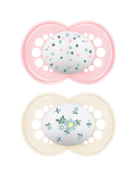 Chupete Original color rosa 6-18M 2 uds Mam Baby