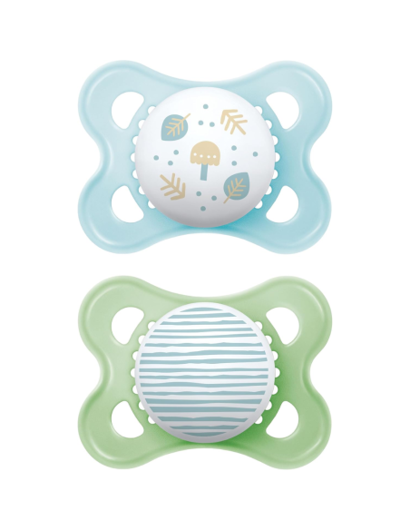 Chupete original 2-6 meses color azul 2 uds Mam Baby