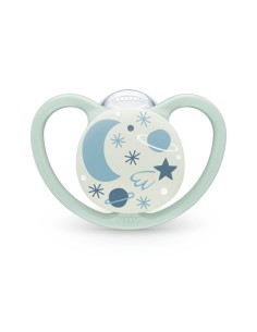 Chupete Space Night de Silicona diseño luna NUK