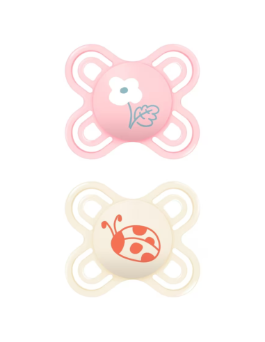 Chupete Perfect Start 0-2M color rosa (2 uds) Mam Baby