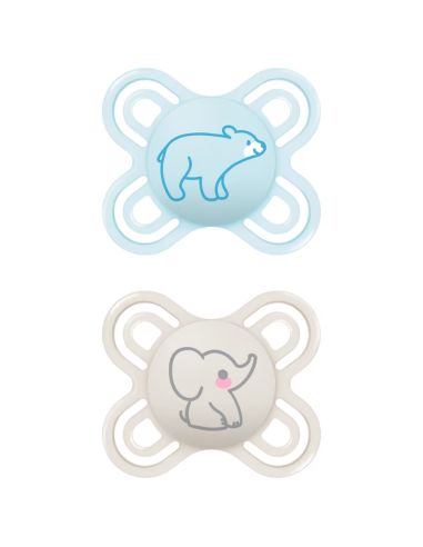 Chupete Perfect Start 0-2M color azul (2 uds) Mam Baby