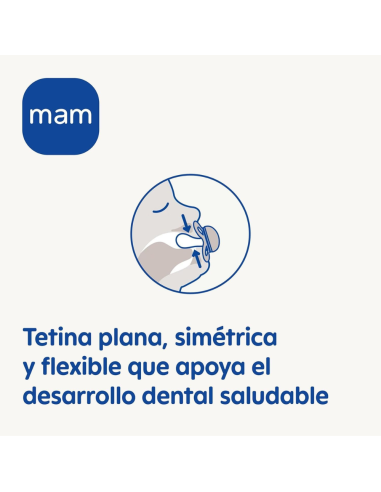 Chupete Start Silicona 2 uds color azul (0-2M) Mam Baby