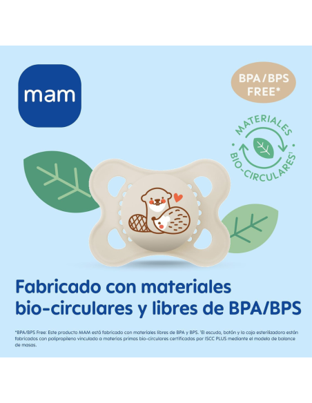 Chupete Start Silicona 2 uds color azul (0-2M) Mam Baby