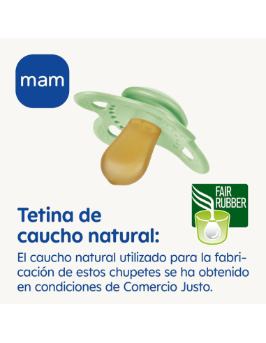 Chupete Start Silicona 2 uds color Unisex (0-2M) Mam Baby