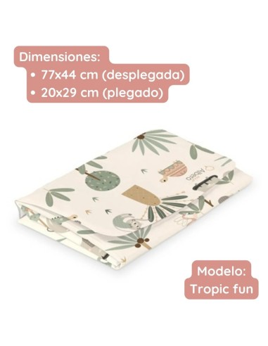 Oferta Cambiador plegable Cotton Color animales 77x44 cm. Albero mio