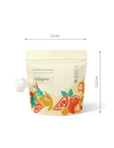 Pack 5 bolsitas reutilizables BabyOno 150 ml. 2