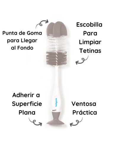 Detalle de las cerdas suaves BabyOno.