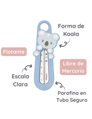 Termómetro BabyOno azul con escala visible