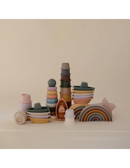 Arcoiris apilables Solid Tropical Mushie