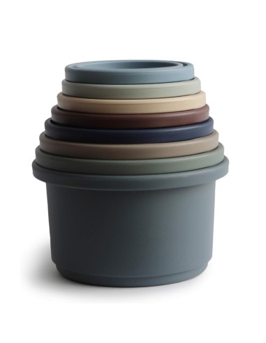 Cubos apilables Solid Forest Mushie