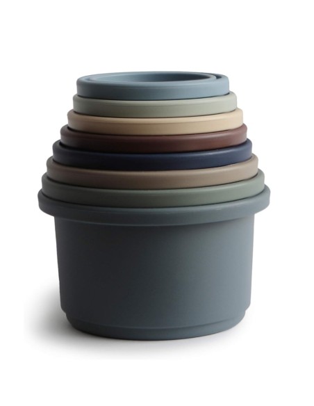 Cubos apilables Solid Forest Mushie