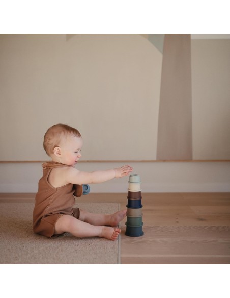 Cubos apilables Solid Forest Mushie