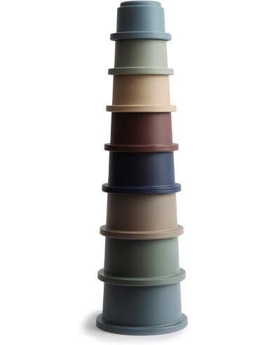 Cubos apilables Solid Forest Mushie