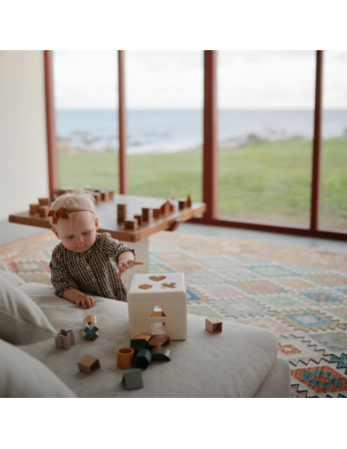 Cubo didáctico figuras geométricas Mushie