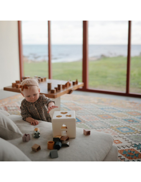 Cubo didáctico figuras geométricas Mushie