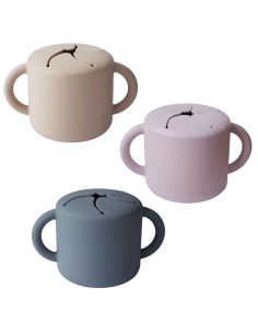 Taza para snacks de silicona Mushie