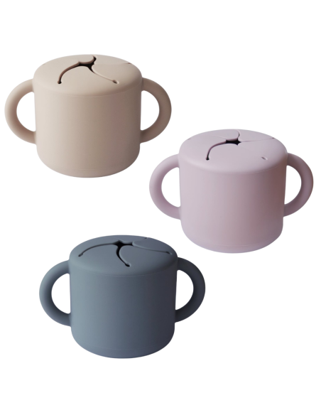 Taza para snacks de silicona Mushie