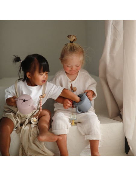 Taza para snacks de silicona Mushie