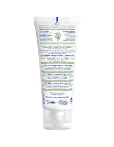 crema-facial-hydra-bebe-40ml-mustela-2.jpg – Detalle de la textura ligera y sedosa.