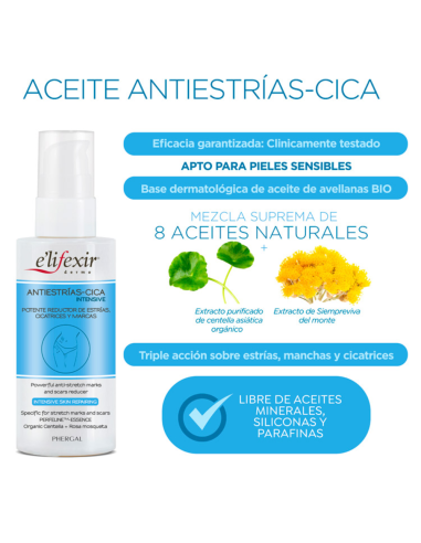 Aceite antiestrías cica intensive 100 ml Elifexir