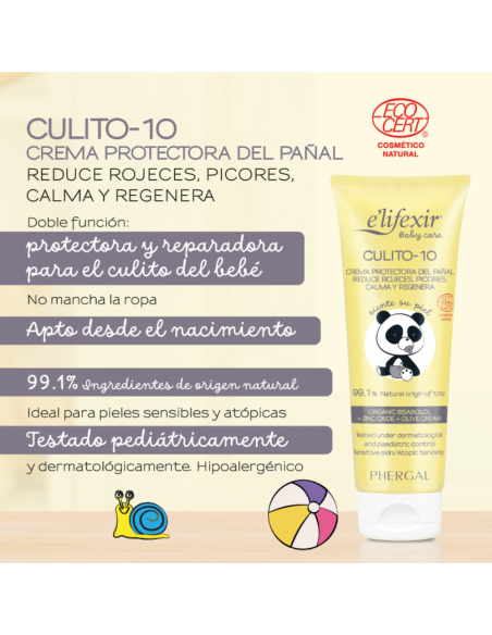 Crema pañal protectora 75 ml Elifexir