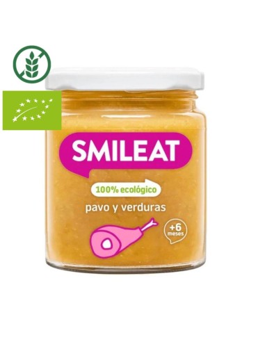 Oferta Potito pavo con verduras ecológico tarrito 230g. +6M Smileat