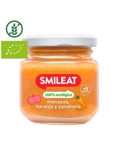 Oferta Potito manzana, naranja y zanahoria ecológica tarrito 130g. +6M