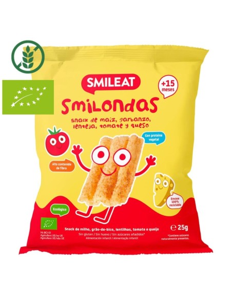 Smilondas de tomate y queso 25gr eco Smileat