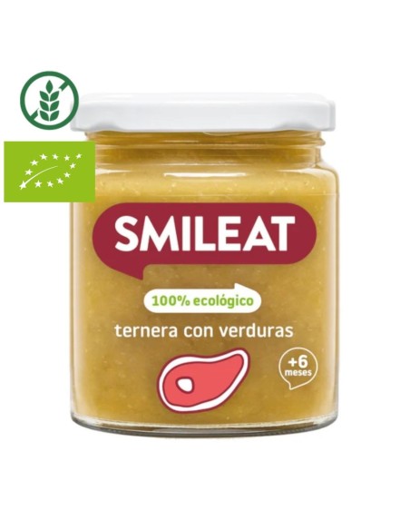 Oferta Potito ternera con verduras ecológico tarrito 230g. +6M Smileat