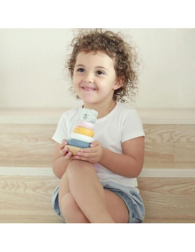 Aros apilables oso PolarB diseño seguro para bebés