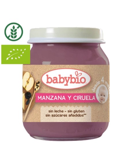 Oferta Potito manzana y ciruela tarrito130g. +4M BabyBio