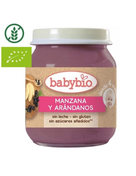Oferta Potito manzana y arándanos tarrito 130g. +4M BabyBio
