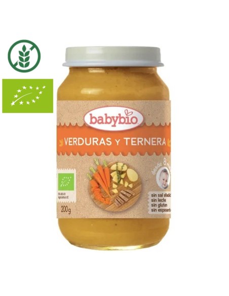 Oferta Potito ecológico verduras y ternera tarrito 200g. +6M BabyBio