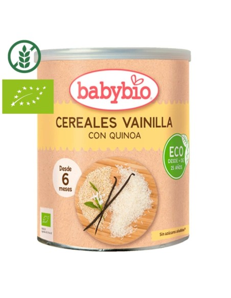Compra ahora Cereales [ Vainilla & Quinoa] 220 g babybio - Nappy.es