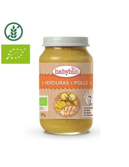 Oferta potito ecológico verduras y pollo tarrito 200g.+6M BabyBio