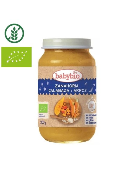 Oferta Potito Buenas Noches zanahoria, calabaza y arroz 200g BabyBio