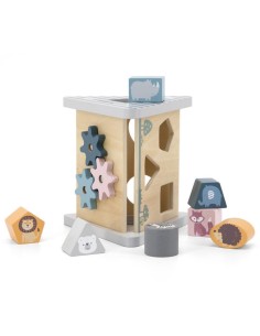 Juguete de aprendizaje de formas PolarB de madera para bebés 24 meses 2