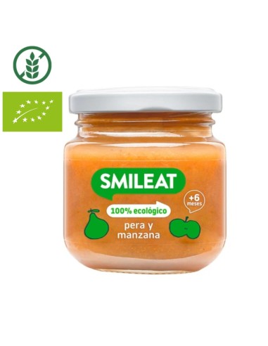 Oferta Potito pera y manzana ecológica tarrito 130g. +6M Smileat