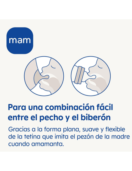 Tetina 1 flujo lento 2 uds 0M+ Mam Baby